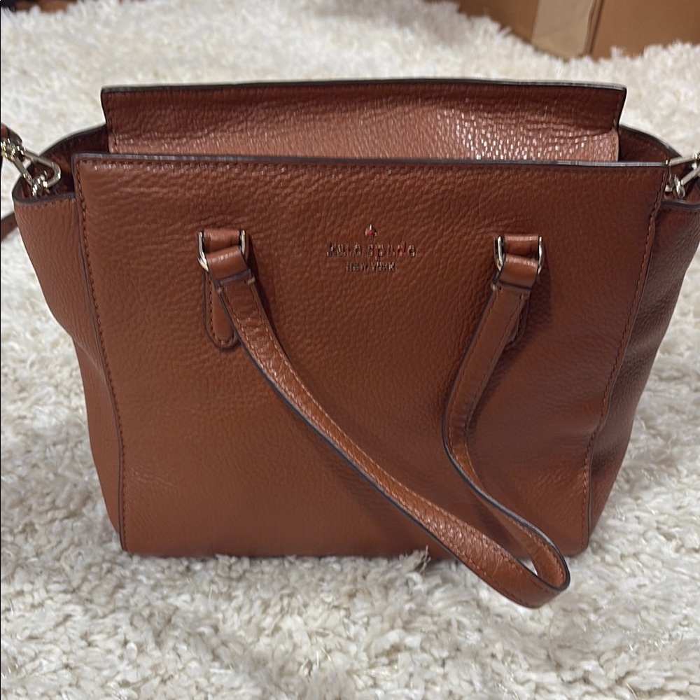 Kate Spade Brown Leather Tote Bag